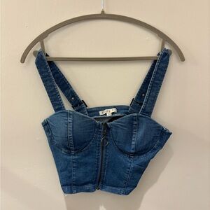 Blue Denim Women's Top